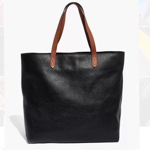 Madewell Transport Tote in True Black Brown